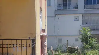 Akyurt'ta hırsızın kaçışını güvenlik kamerası bitirdi