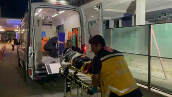 Karaman'da zincirleme kaza iki kişiyi hastanelik etti