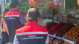Tekirdağ Kiraz Festivali stantlarına sıkı denetim geldi