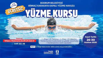 Bodrumlu çocuklar için yaz tatilinde ücretsiz yüzme eğitimi başlıyor
