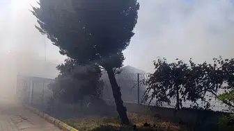 Tekirdağ'da tarım arazisi yangını yerleşim yerlerini tehdit ediyor
