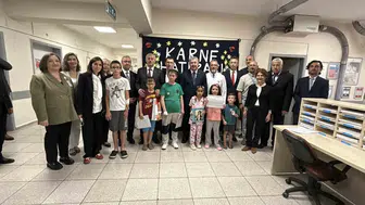 Eskişehir’de hastanede yatan çocukların karne günü