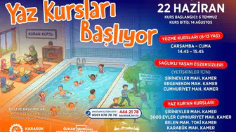 Karabük'te yaz dönemi kurs kayıtları kapılarını açtı