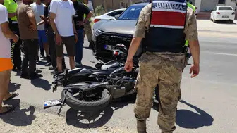 Nusaybin yolunda trafik kazası Bir yaralı var