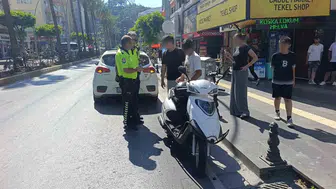 Manavgat trafiğinde motosiklet kazası