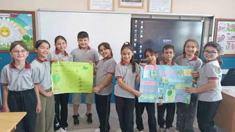 Manisalı minikler doğayı korumak için kolları sıvadı