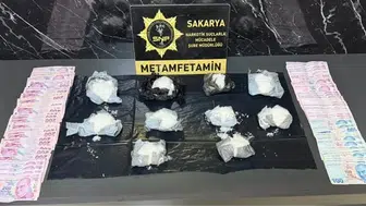 Motosikletli kuryeye narkotik baskını