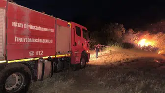 Kırıkhan’da çıkan ot yangını büyümeden söndürüldü