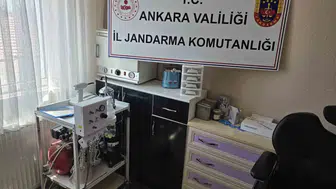Ankara'da sahte dişçiye jandarma baskını