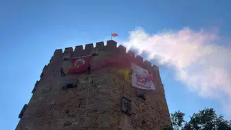 Jandarma Kızılkule’de nefes kesen bir iniş yaptı