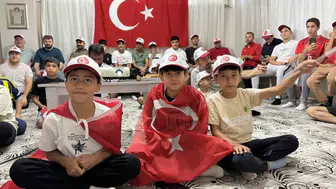 Osmaniye'de cami cemaati Dünya Kupası heyecanını birlikte yaşadı