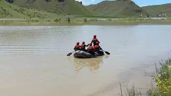 Aras Nehri’nde kaybolan çoban için 100 kişilik ekip seferber oldu