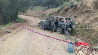 Karacasu yolunda feci kaza 1 ölü 2 ağır yaralı