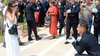 Adana'da mezuniyet töreninde unutulmaz evlilik teklifi