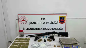 Suruç'ta uyuşturucu ve silah operasyonu