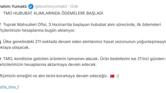 Çiftçinin hububat ödemeleri hesaplara yatmaya başladı