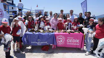 Marmara Denizi’ni temizleyen dev midyeler ortaya çıktı