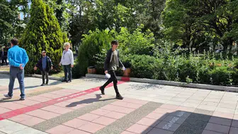 Sınava yetişme telaşı Eskişehir kampüsünde gergin anlara sahne oldu