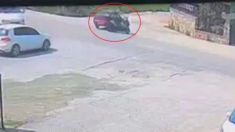İnegöl'de kavşak kazası motosiklet sürücüsünü hastanelik etti