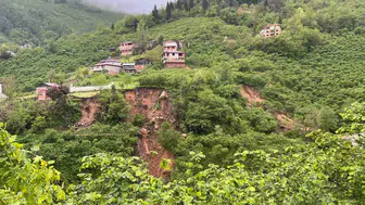Giresun'da toprak kayması 33 evi boşalttırdı
