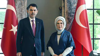 Emine Erdoğan ve Bakan Kurum çevre projelerini masaya yatırdı