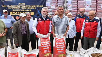 Kahramanmaraşlı çiftçiye 47 ton yerli soya tohumu desteği
