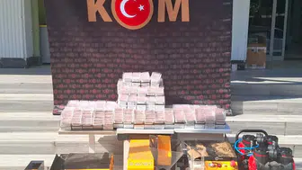 Uşak polisinden kaçak sigara operasyonu