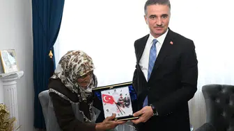Erzurum Valisi Baruş’tan şehit ailesi ve gaziye anlamlı ziyaret