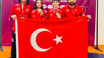 Siirtli genç kızlar Avrupa minderinde madalya kazandı