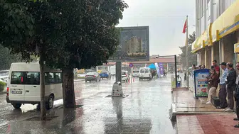 Çorum’da gökyüzü bir anda boşaldı