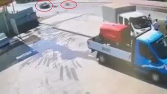 Bursa'da saniyelerle gelen mucize kurtuluş