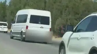 Mersin'de tehlikeli makas atan sürücüye sanal ceza