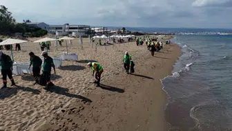 Mersin sahillerinde temizlik seferberliği