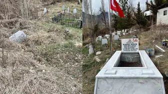 Artvin’de şehit kabirleri özenle yenilendi