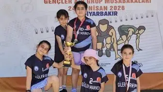Çermikli minikler oryantring yarışmasından kupalarla döndü