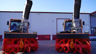Sınır hattında kış mesaisi için dev makineler devrede
