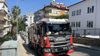 Alanya'da bir evde aniden yangın çıktı