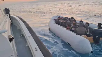 Kuşadası açıklarında göçmen operasyonu