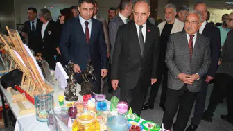 Ordu Adliyesi'nde hükümlülerin ürettiği eserler sergileniyor