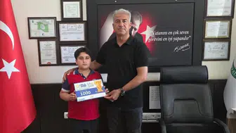 Adıyamanlı ilkokul öğrencisinden Gazze’ye anlamlı destek