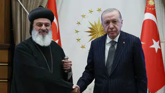Erdoğan Süryani Ortodoks Kilisesi lideriyle bir araya geldi