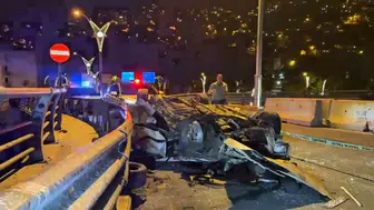 Zonguldak'ta tünel çıkışında feci kaza