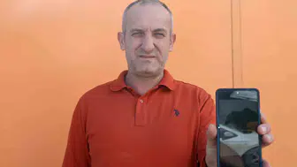 Güvenlik görevlisinden yaralı şahine şefkat eli