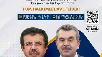 Bakan Tekin Denizli teşkilatıyla bir araya geliyor