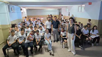 Bandırmalı öğrenciler sağlıklı yaşamı oyunlarla öğrendi