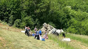 Gümüşhane'de beton mikseri kazası iki can aldı