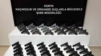 Konya’da bir araçtan cephanelik çıktı