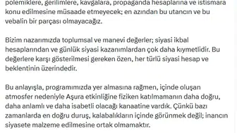 Kılıçdaroğlu Aşura etkinliğine neden katılmadığını açıkladı?