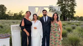 Sinoplu Ferdi ve İtalyan Giulia mor bahçede dünyaevine girdi