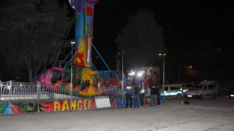 Amasya'da lunapark kazası bir gencin hayatına mal oldu